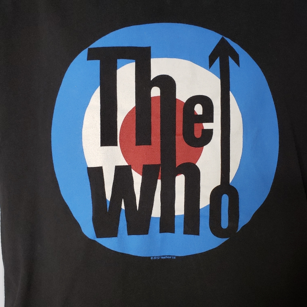 THE WHO CLASSIC TARGET LOGO HANES BLACK T SHIRT SIZE XL - Picture 3 of 5